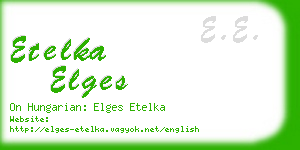etelka elges business card